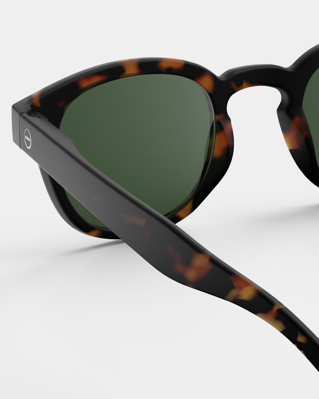 Lunette #C Tortoise Polarized Carré Multicolore et motifs à la mode - Izipizi
