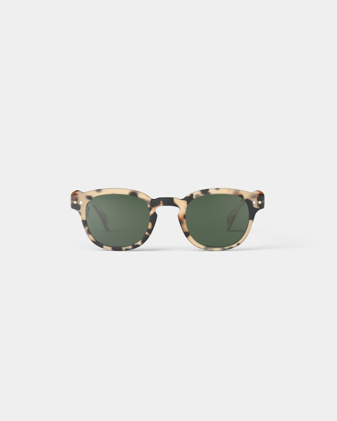 Lunette #C Light Tortoise Polarized Carré Multicolore et motifs à la mode - Izipizi