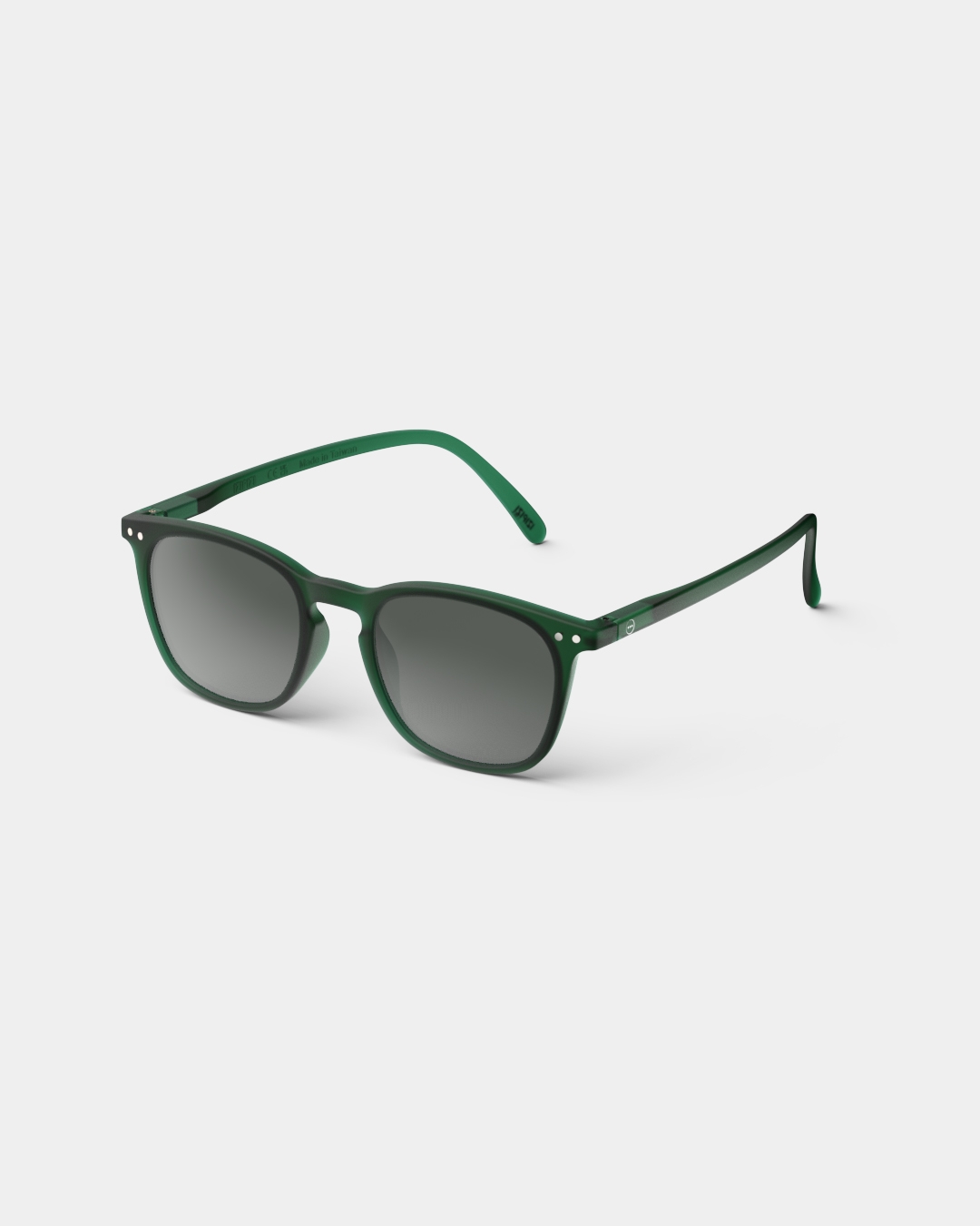 Lunette #E Green Trapèze Noir à la mode - Izipizi