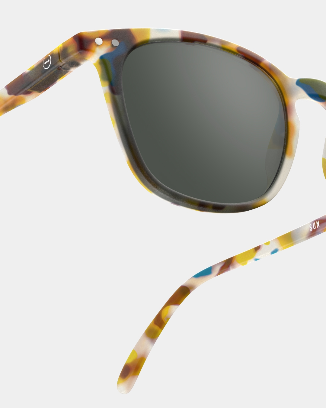 Trendy READING SUN glasses #E Blue Tortoise Trapeze - Izipizi