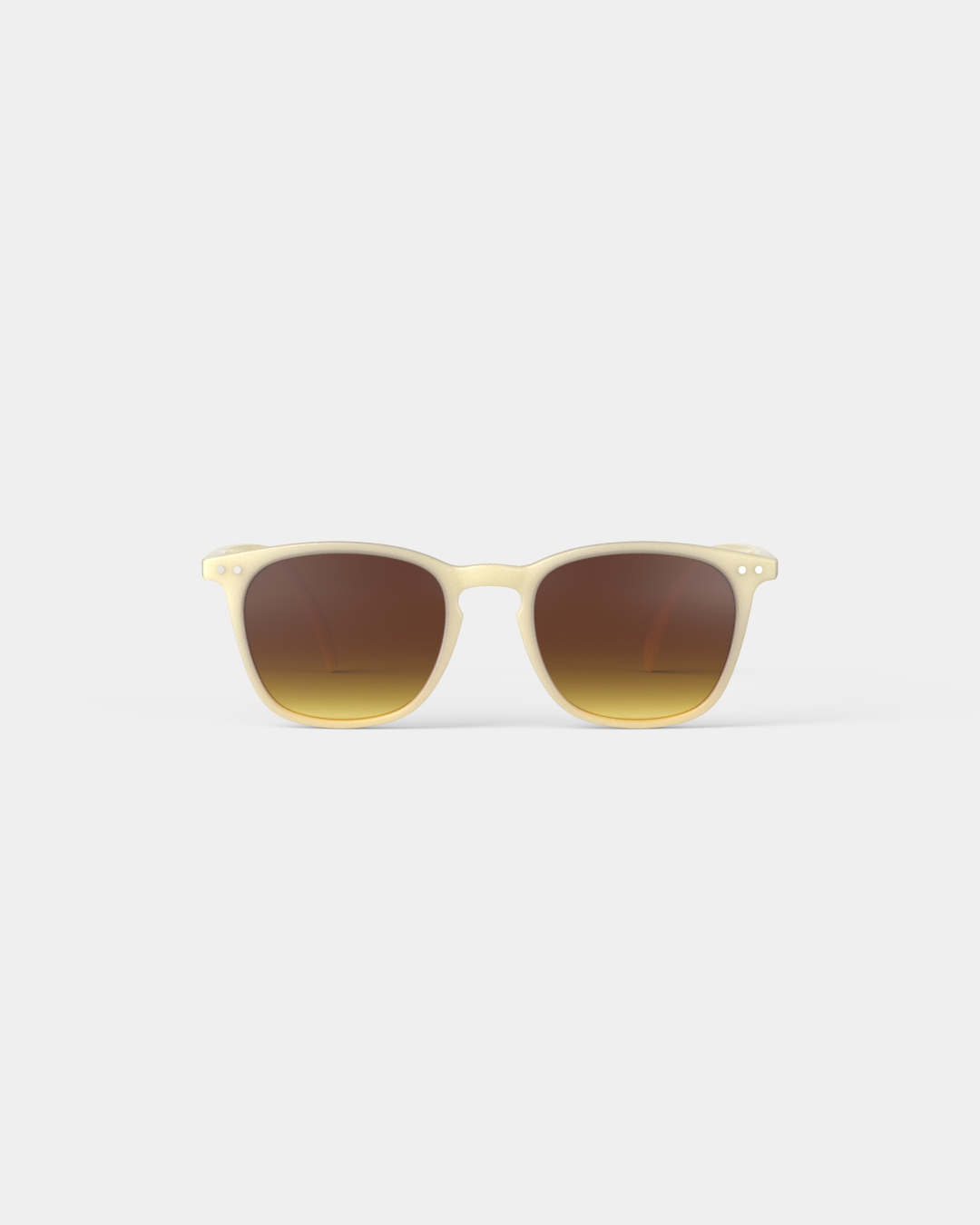 Lunette #E Glossy Ivory Trapèze Jaune à la mode - Izipizi