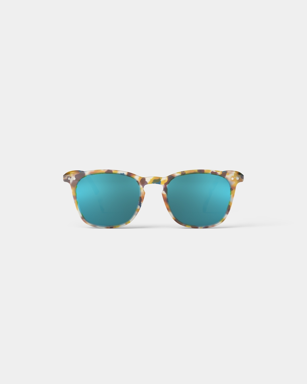 Trendy SUN glasses #E Blue Tortoise Mirror Trapeze - Izipizi