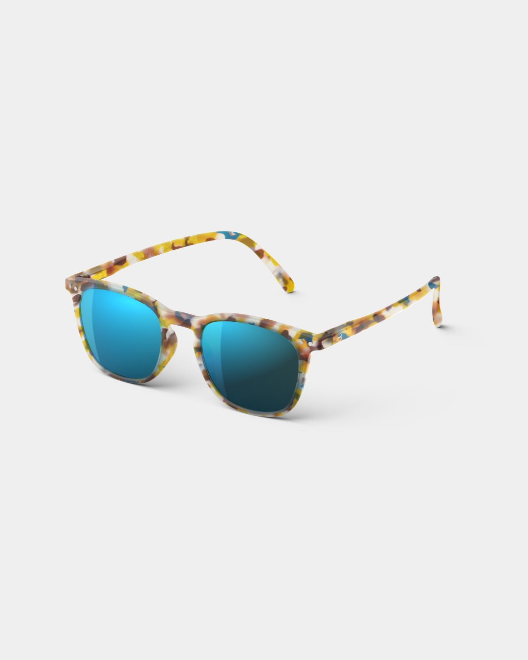 Brille #E Blue Tortoise Mirror Trapezförmige Blau - Izipizi