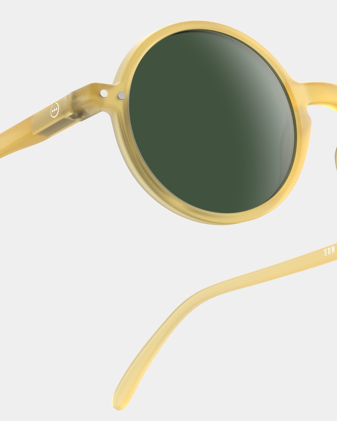 Trendy SUN glasses #G Yellow Honey Round - Izipizi