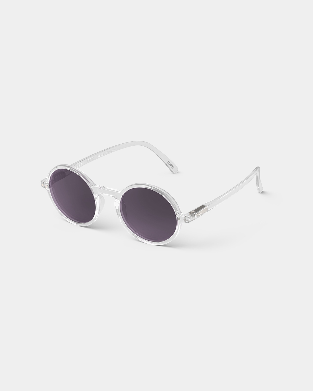 Lunette #G White Crystal Amethyst Ronde Blanc à la mode - Izipizi