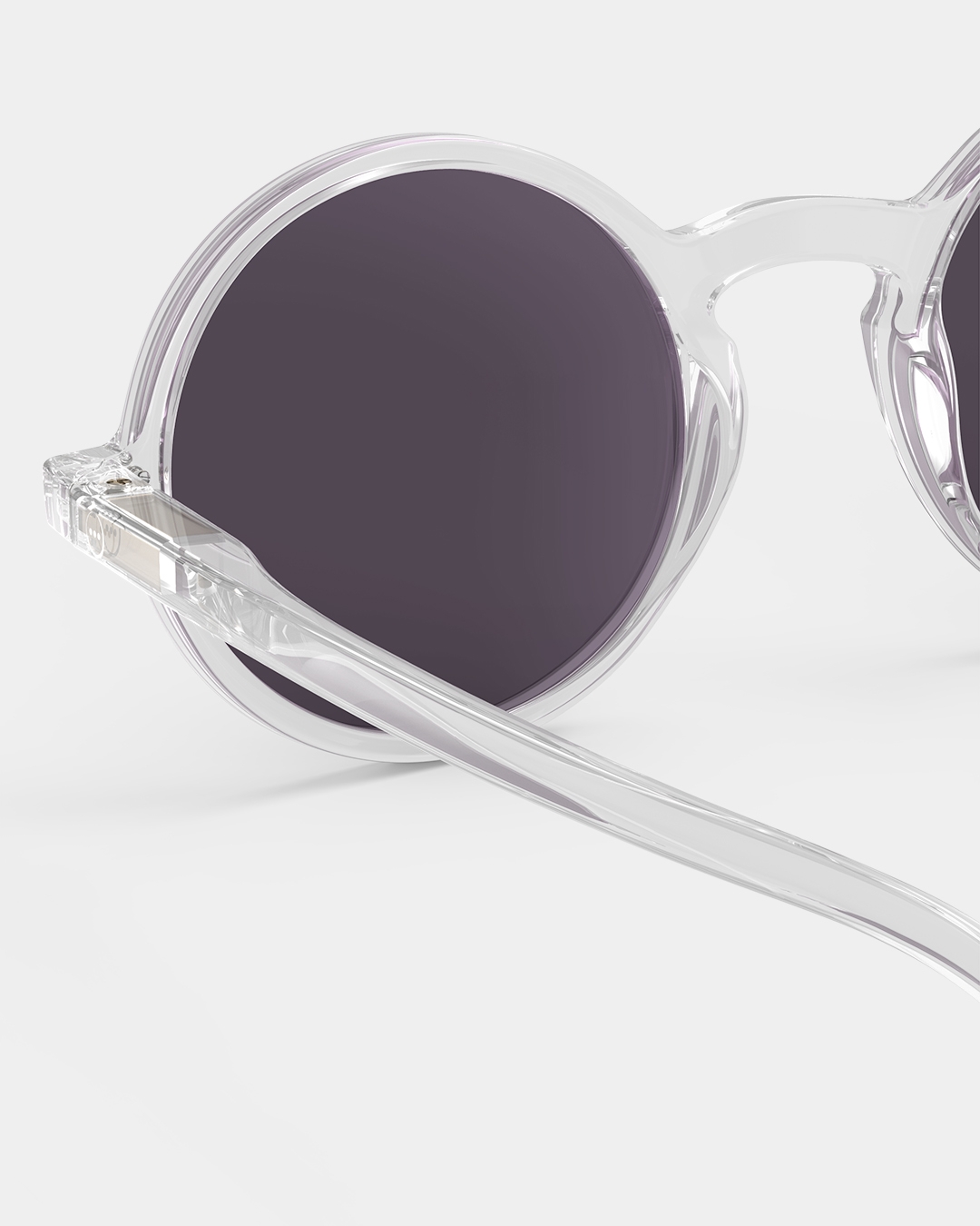 Lunette #G White Crystal Amethyst Ronde Blanc à la mode - Izipizi
