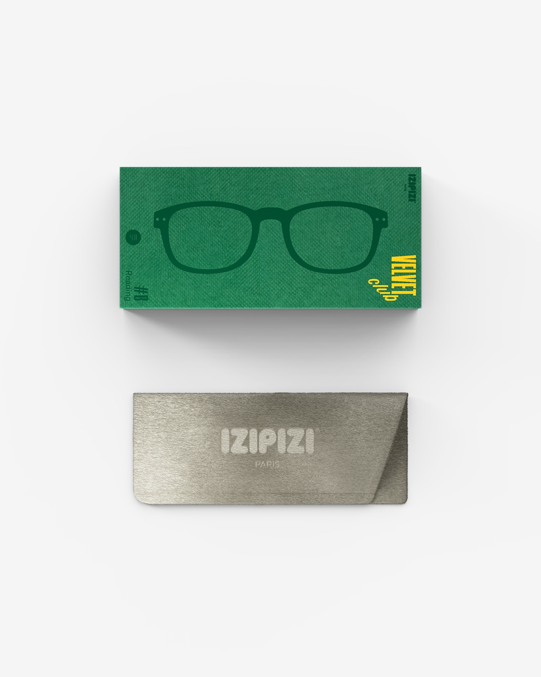 Trendy READING glasses #B Tailor Green Rectangulare - Izipizi