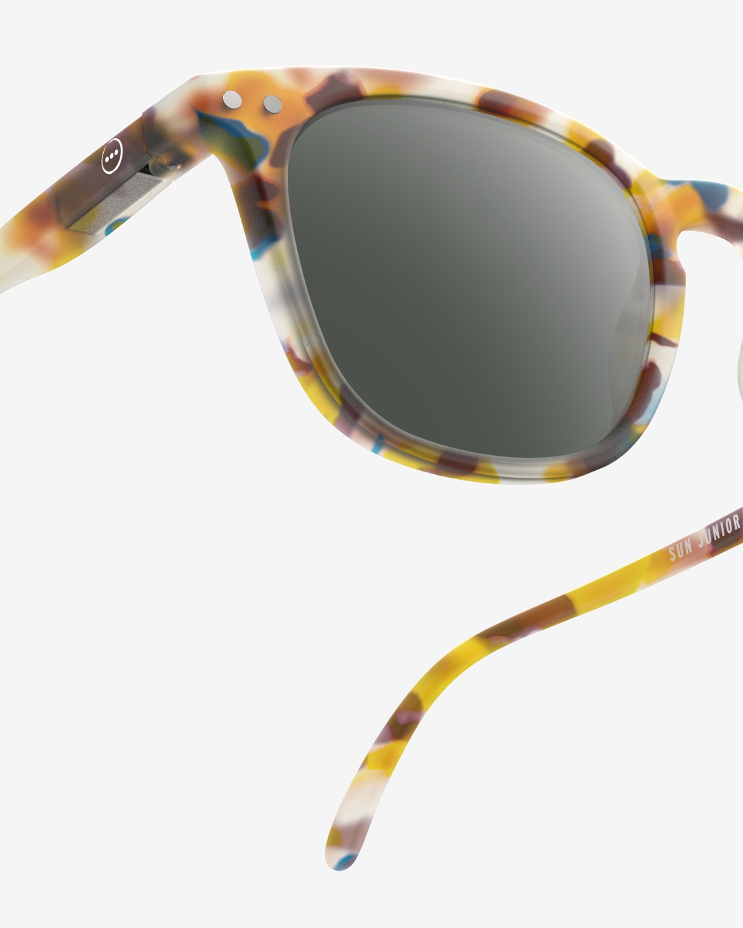 Trendy JUNIOR SUN glasses #e Blue Tortoise Trapeze - Izipizi