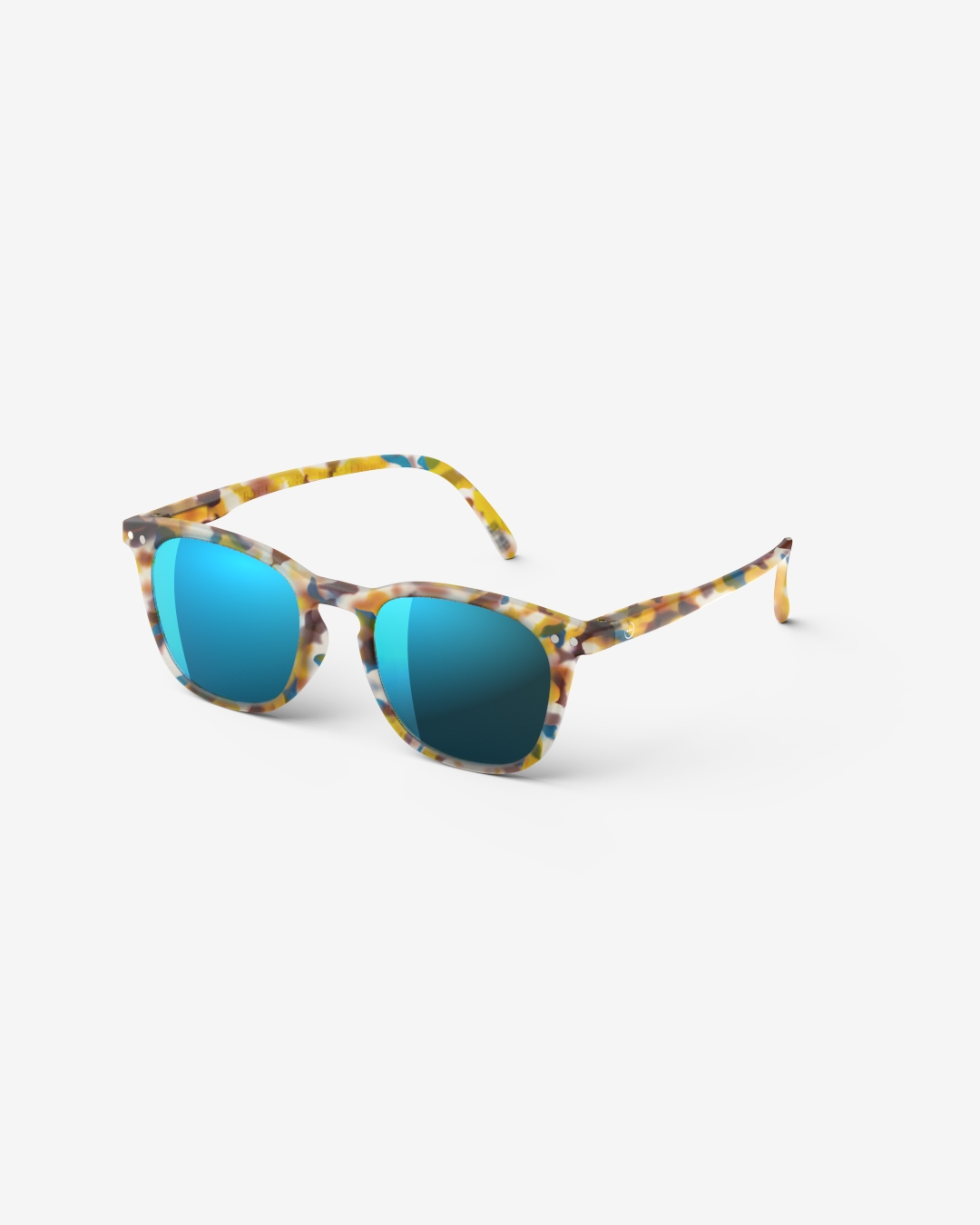 Brille #e Blue Tortoise Mirror Trapezförmige Blau - Izipizi