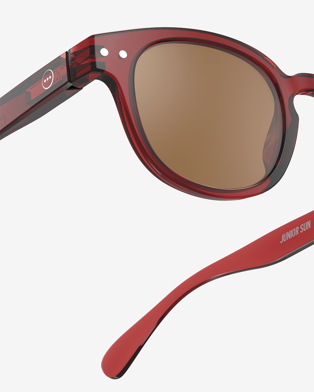 Brille #c Red Tape Quadrat Rot - Izipizi