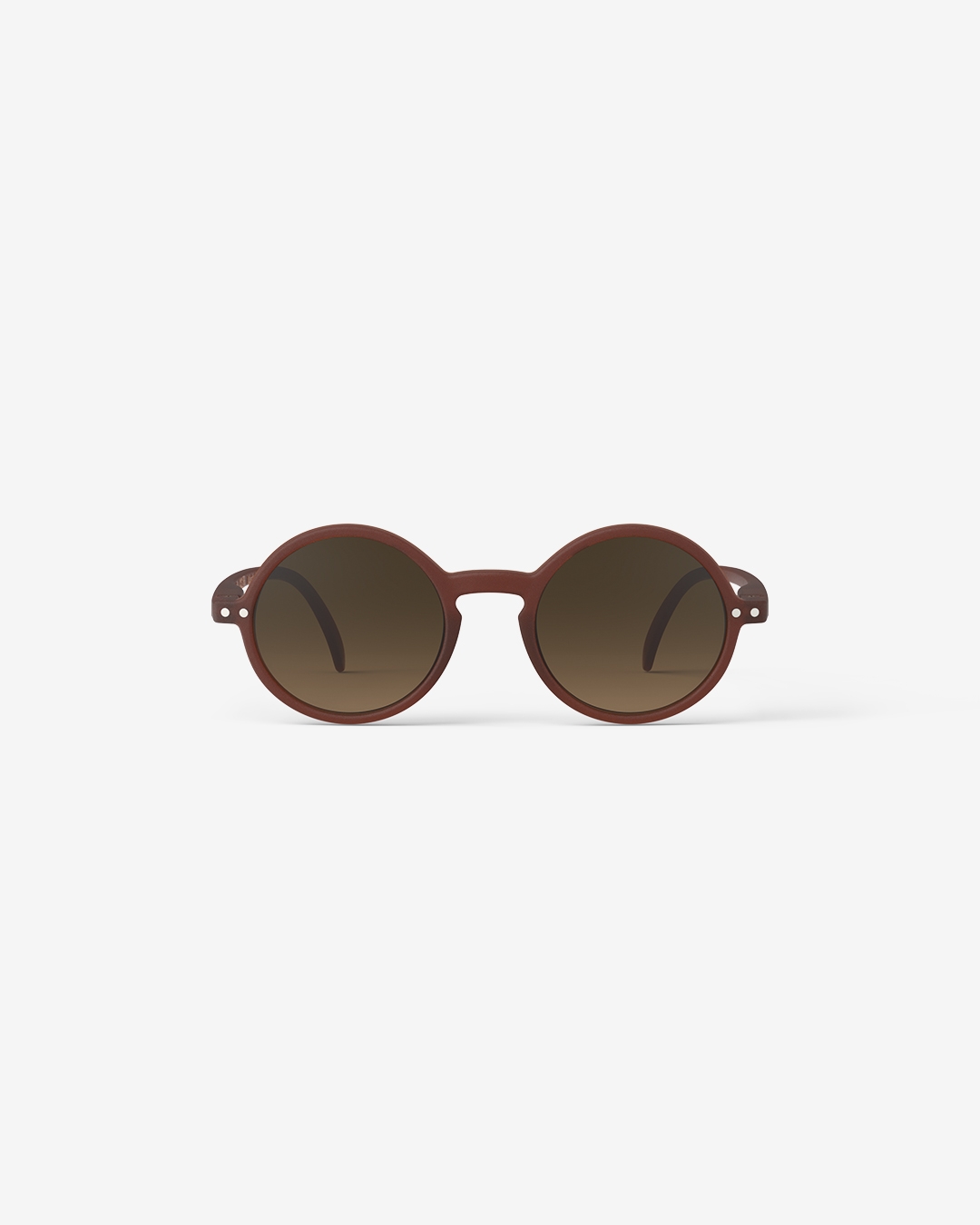 Trendy JUNIOR SUN glasses #g Mahogany Round - Izipizi