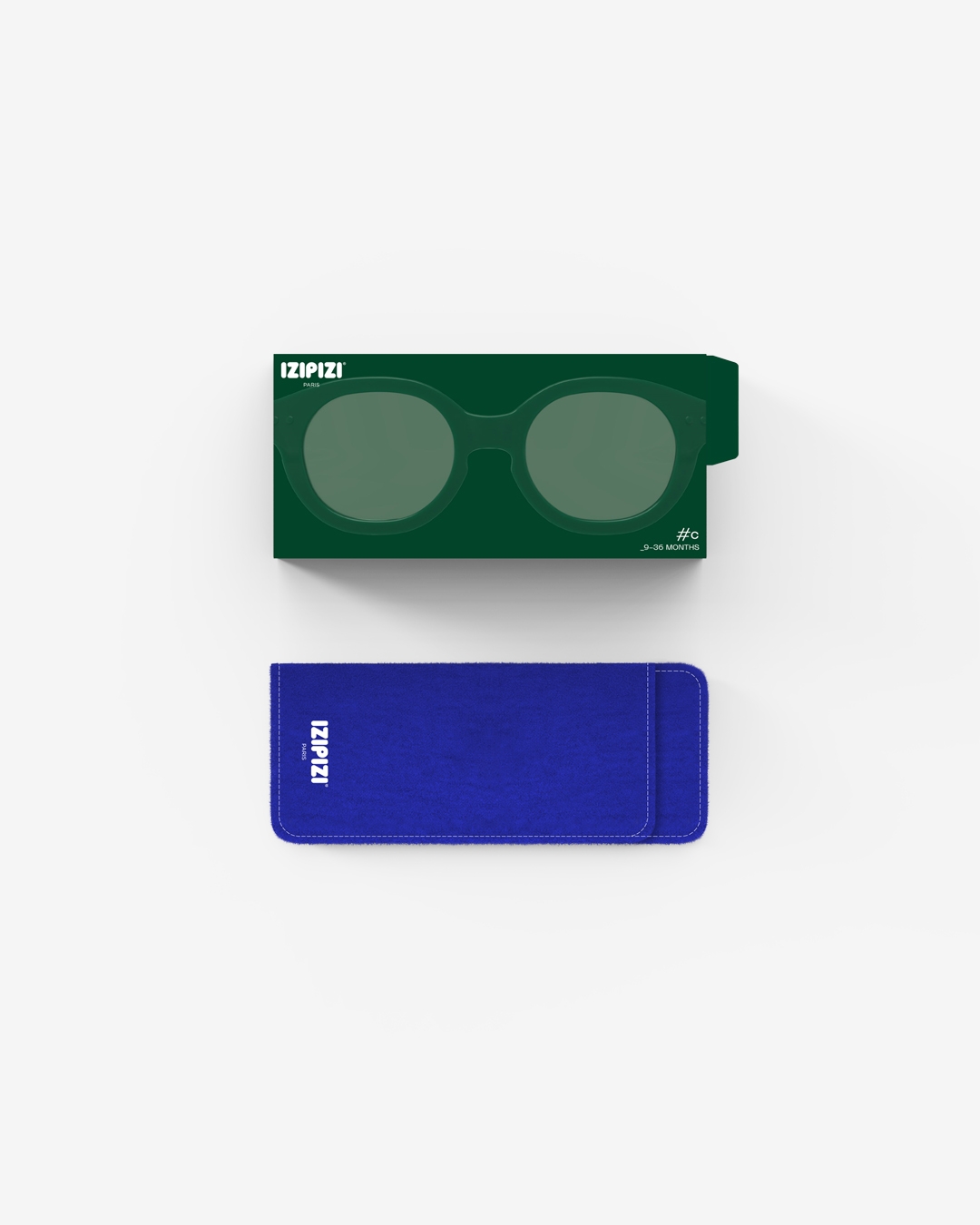 Trendy KIDS glasses #c Bakelite Green Square - Izipizi