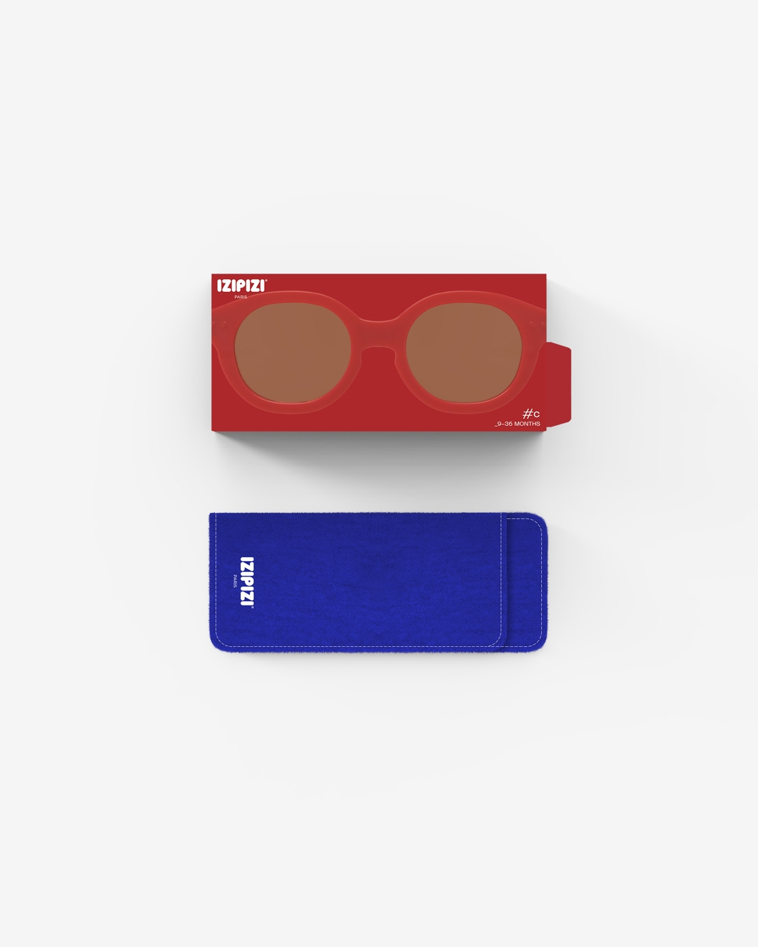 Lunette #c Red Tape Carré Rouge à la mode - Izipizi