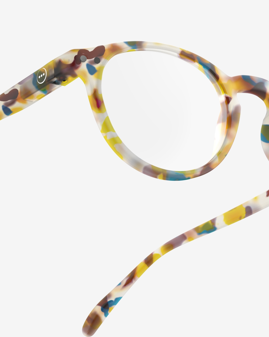 Brille #A Blue Tortoise Pantos Mehrfarbig und Muster - Izipizi