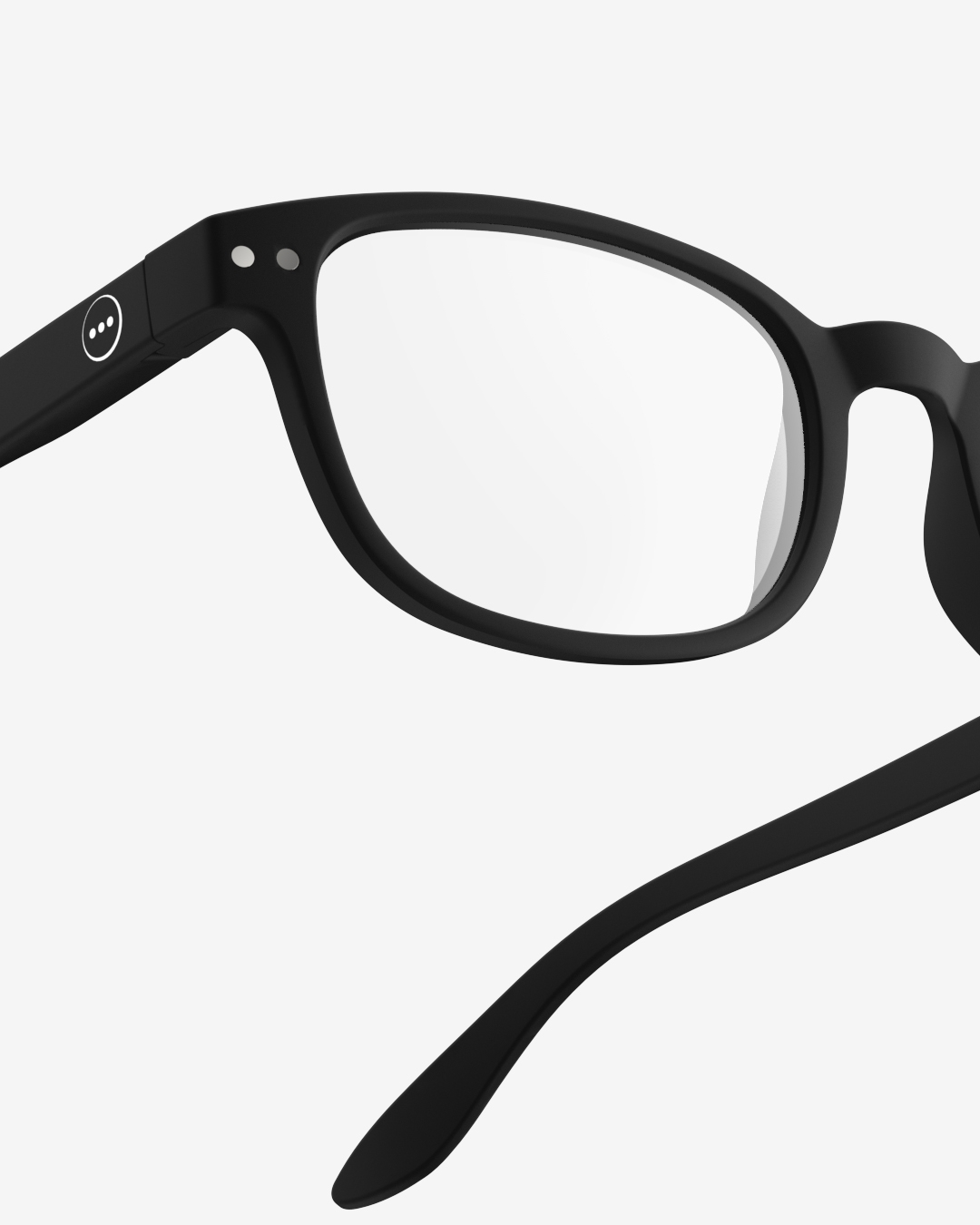 Trendy READING glasses #B Black Rectangular - Izipizi