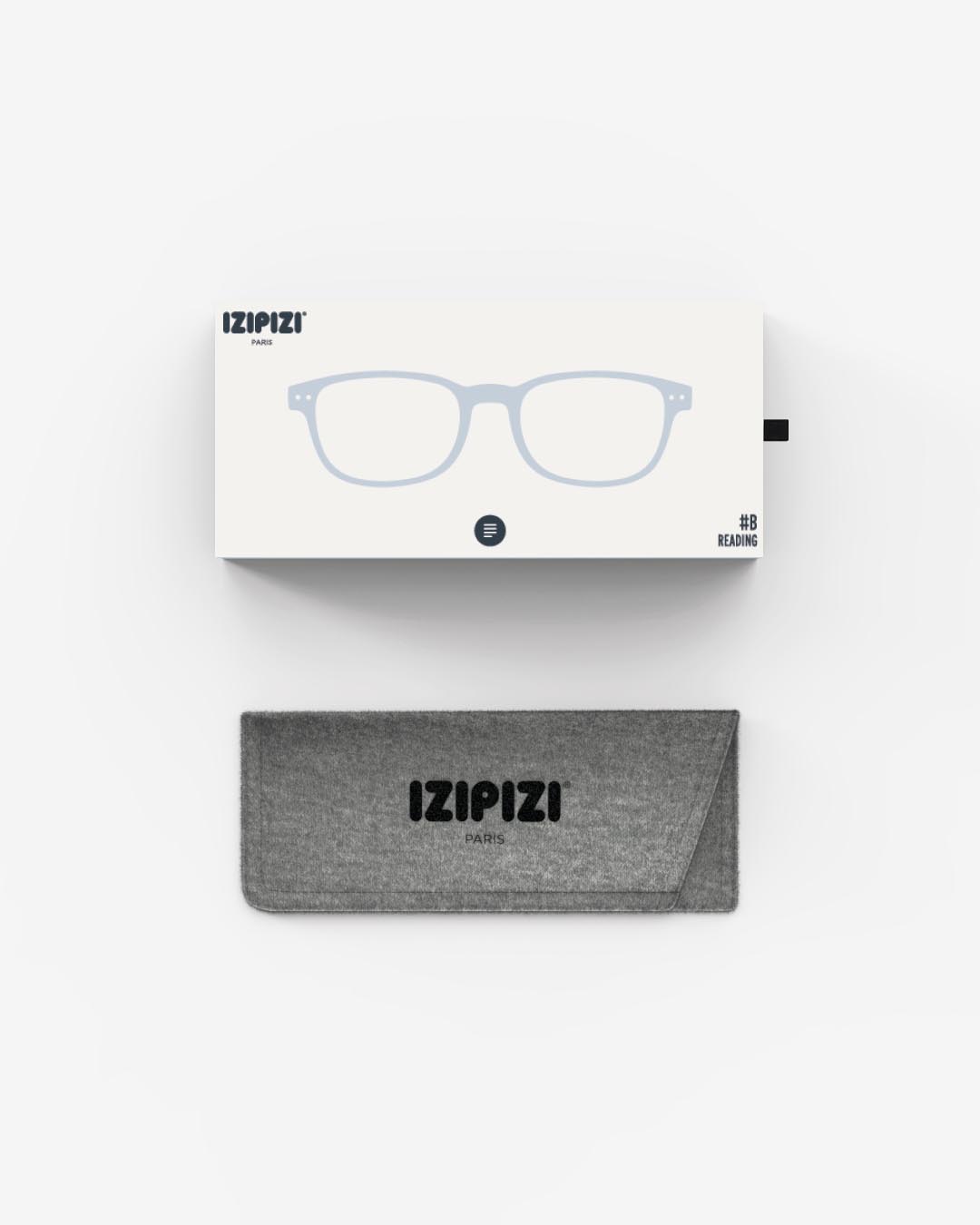 Lunette #B Frozen Blue Rectangulaire Bleu à la mode - Izipizi