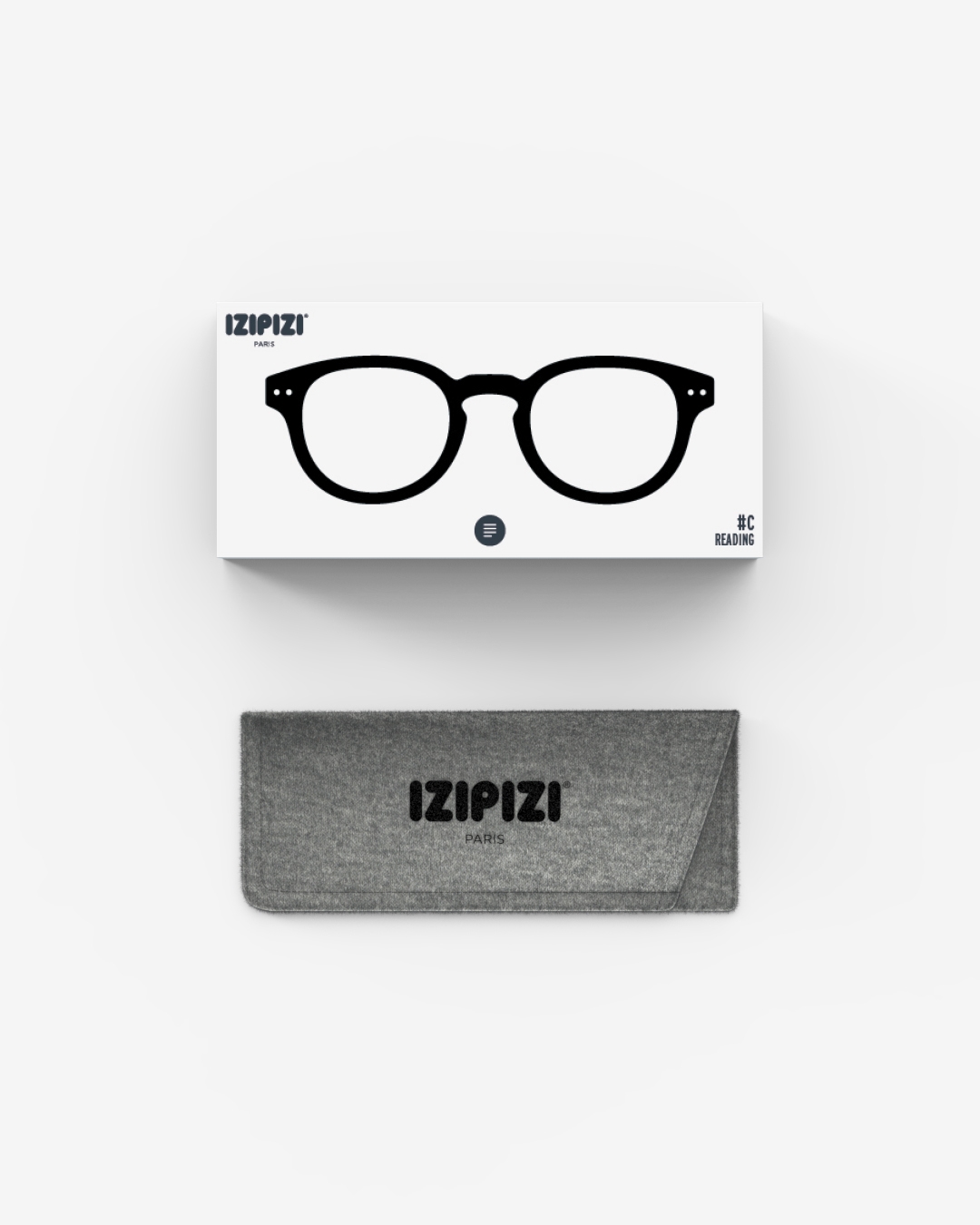 Trendy READING glasses #C Black Square - Izipizi