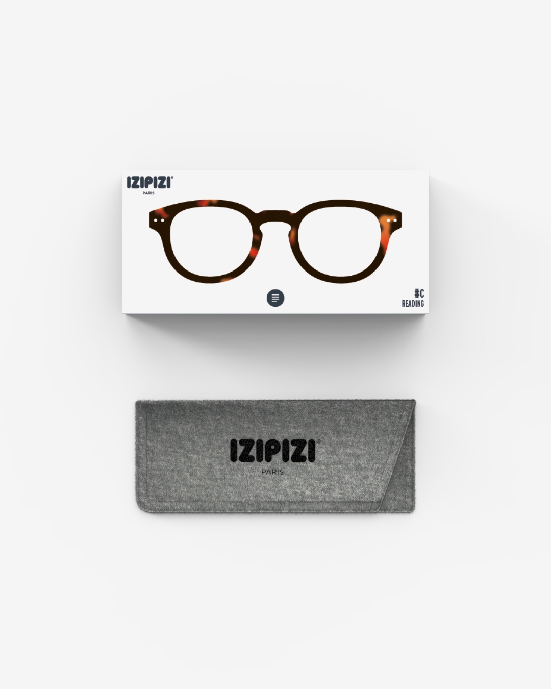 Brille #C Tortoise Quadrat Mehrfarbig und Muster - Izipizi