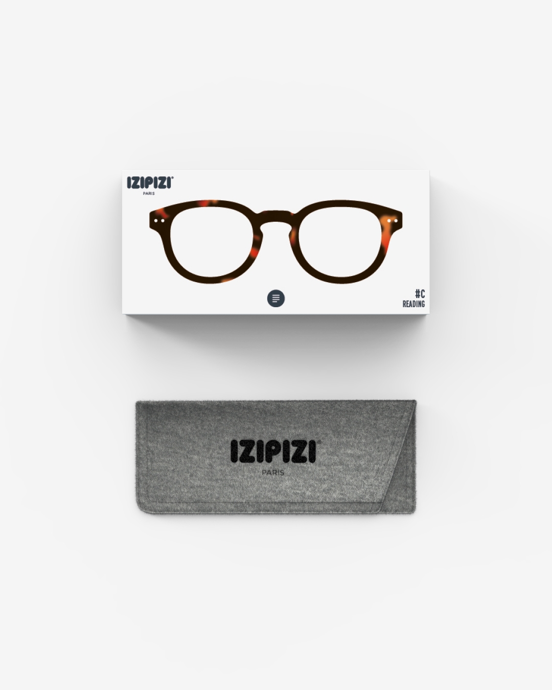 Brille #C Tortoise Quadrat Braun - Izipizi