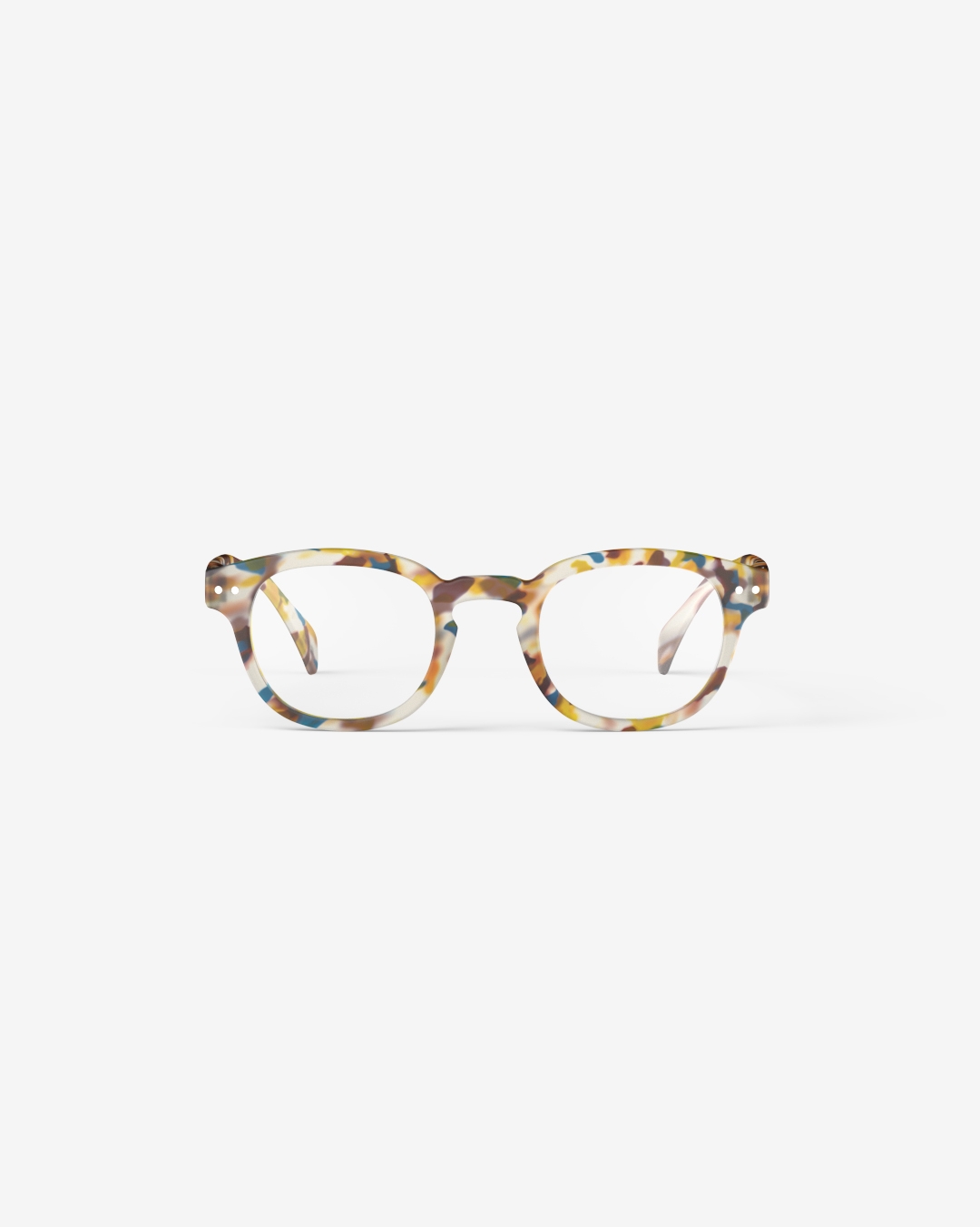Lunette #C Blue Tortoise Carré Multicolore et motifs à la mode - Izipizi