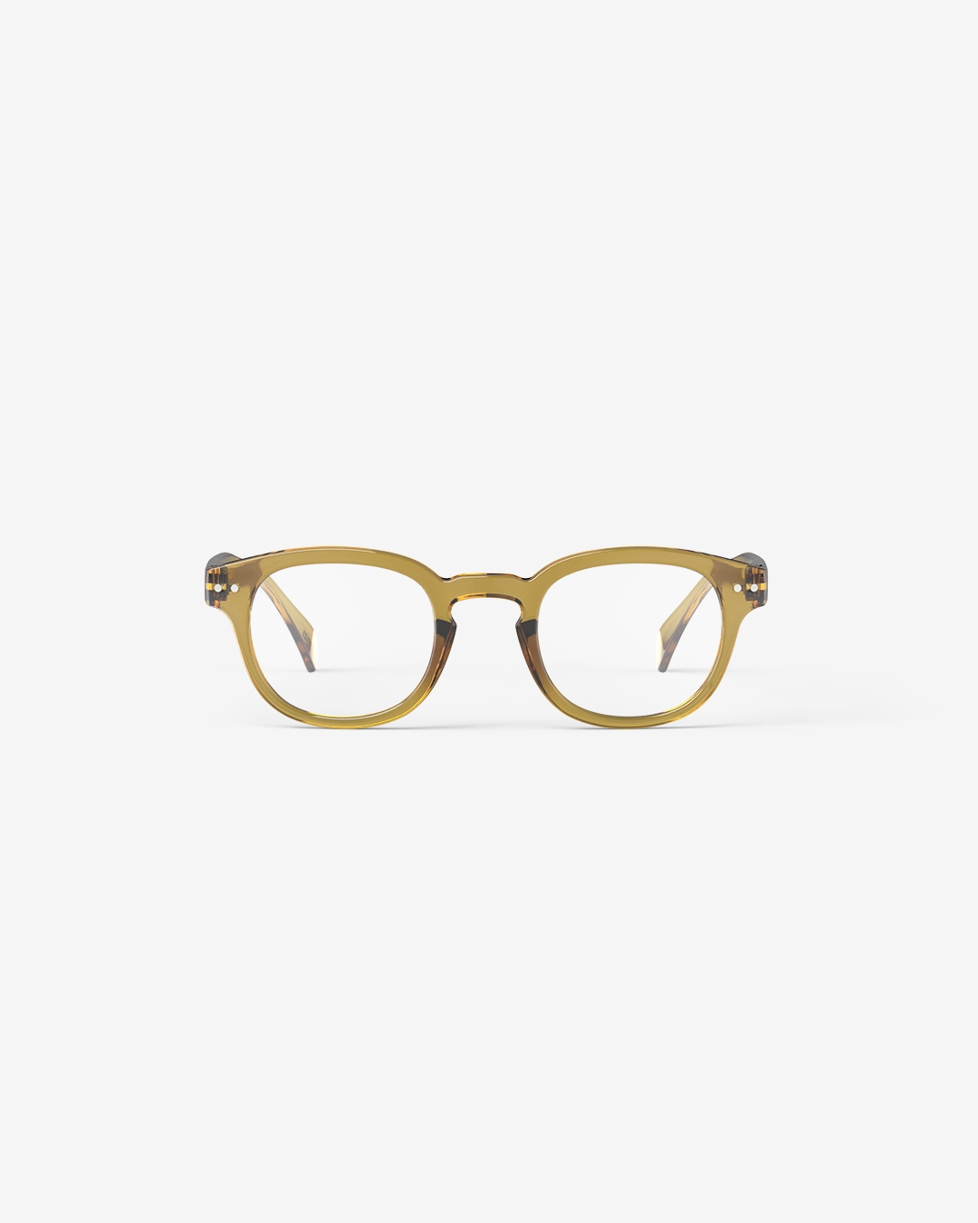 Trendy READING glasses #C Golden Green Square - Izipizi