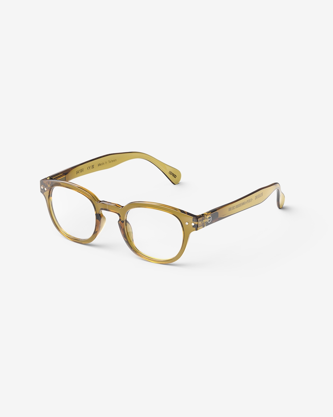 Trendy READING glasses #C Golden Green Square - Izipizi