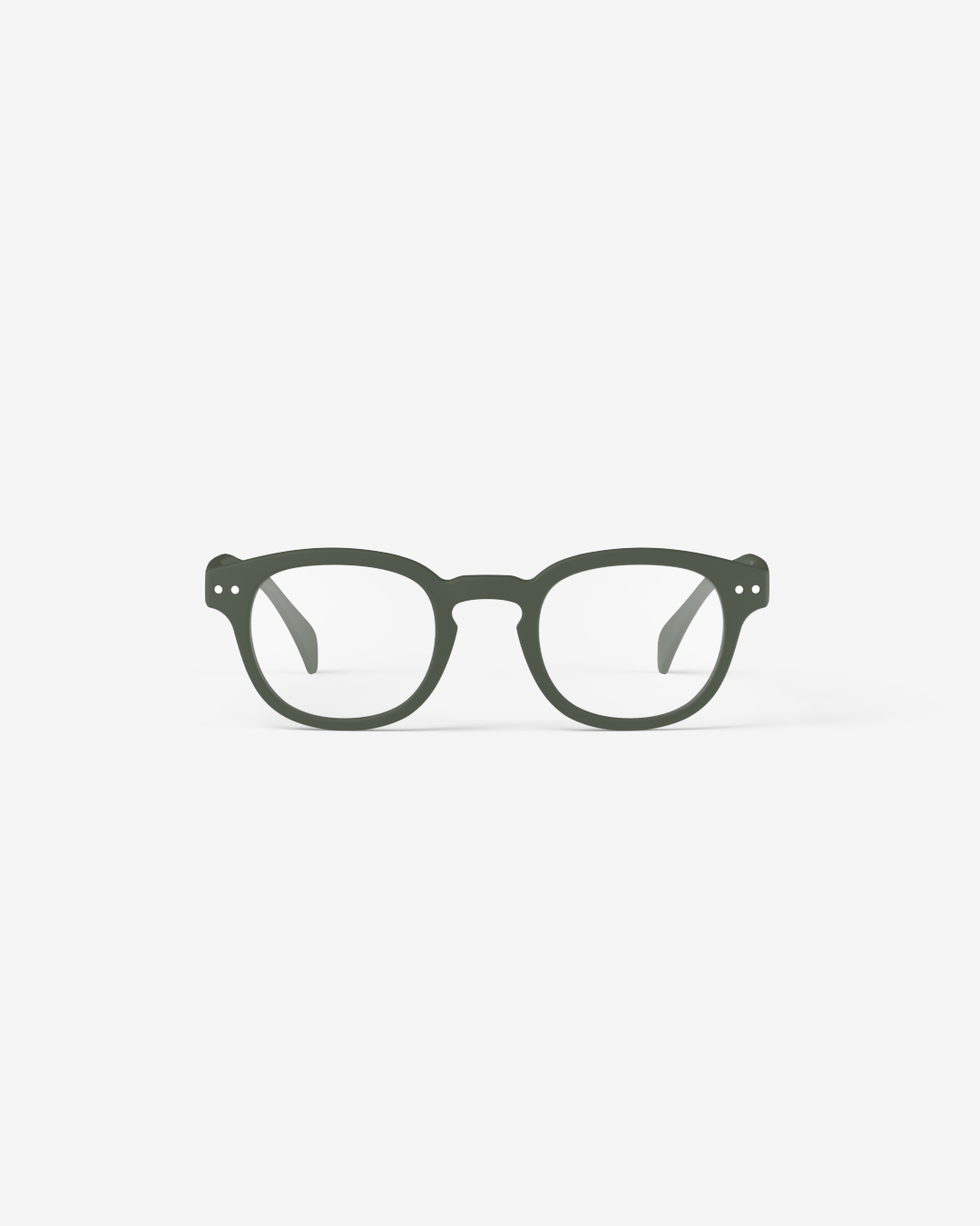 Trendy READING glasses #C Kaki Green Square - Izipizi