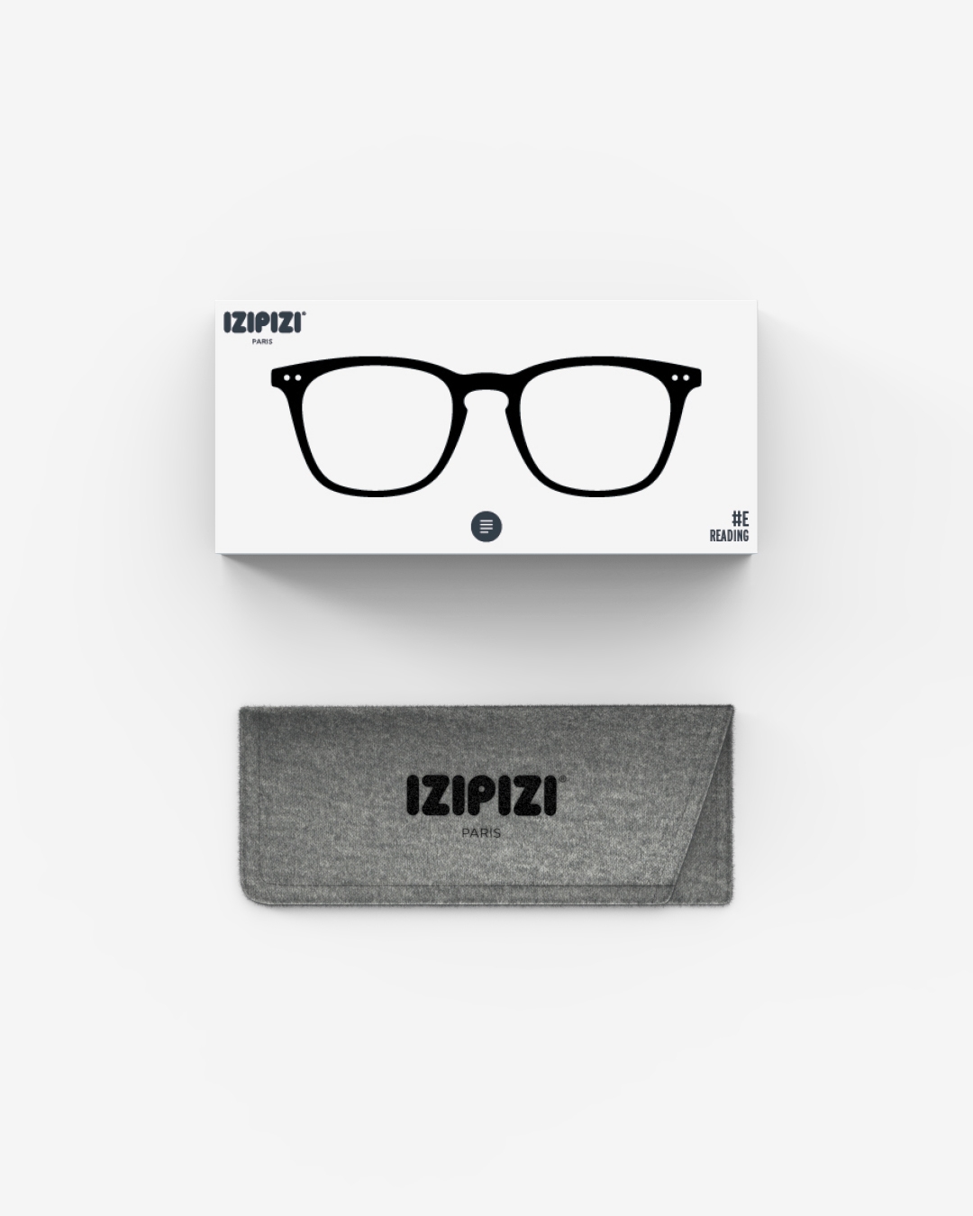 Trendy READING glasses #E Black Trapezoidale - Izipizi
