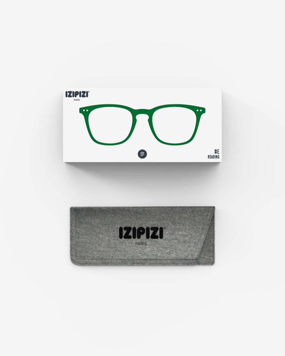 Trendy READING glasses #E Green Trapezoidale - Izipizi
