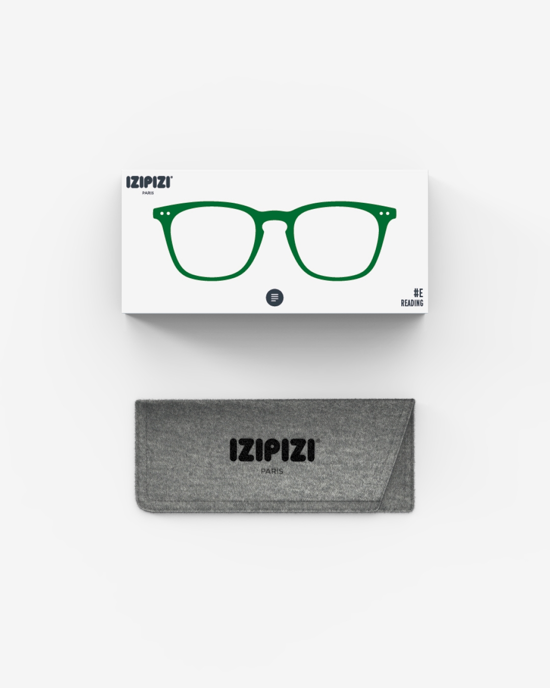 Lunette #E Green Trapèze Vert à la mode - Izipizi