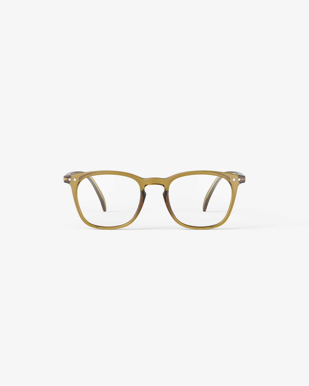 Trendy READING glasses #E Golden Green Trapeze - Izipizi