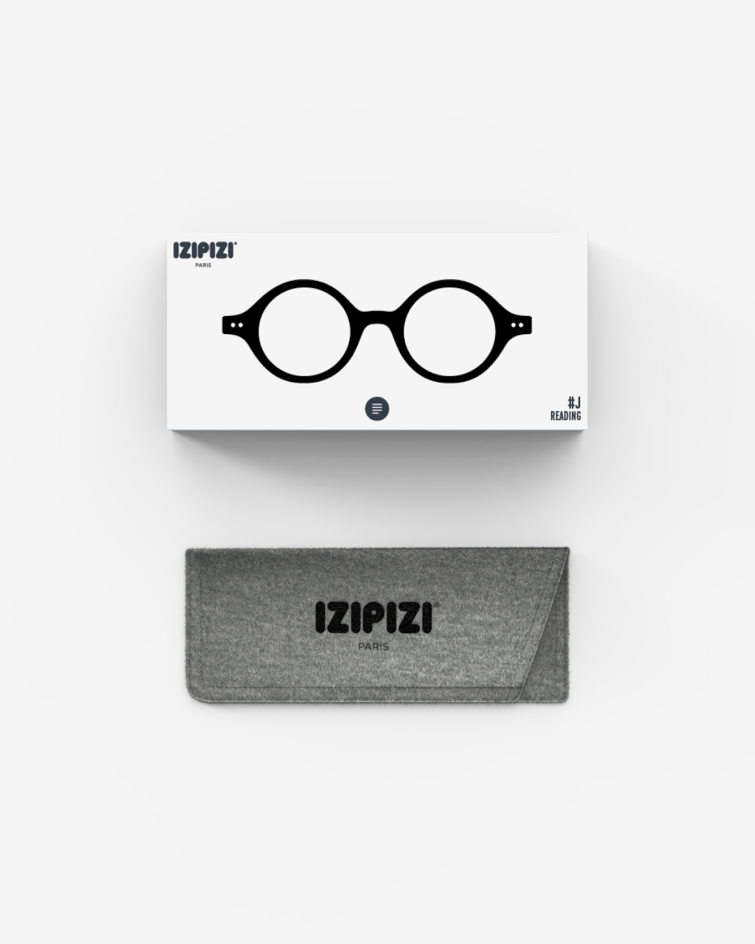 Trendy READING glasses #J Black Round - Izipizi