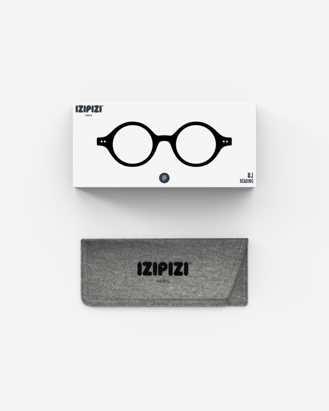 Lunette #J Black Ronde Noir à la mode - Izipizi