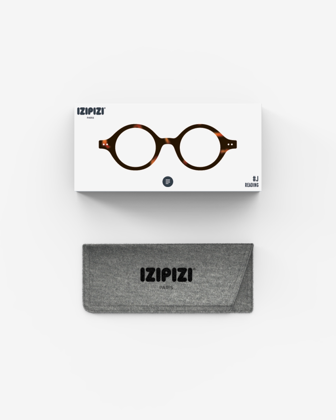 Brille #J Tortoise Runde Braun - Izipizi