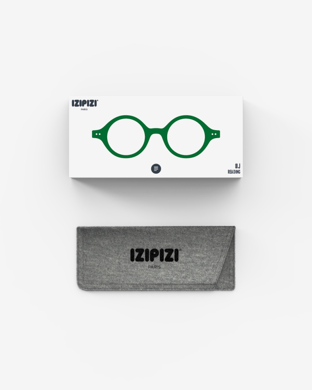 Lunette #J Green Ronde Vert à la mode - Izipizi