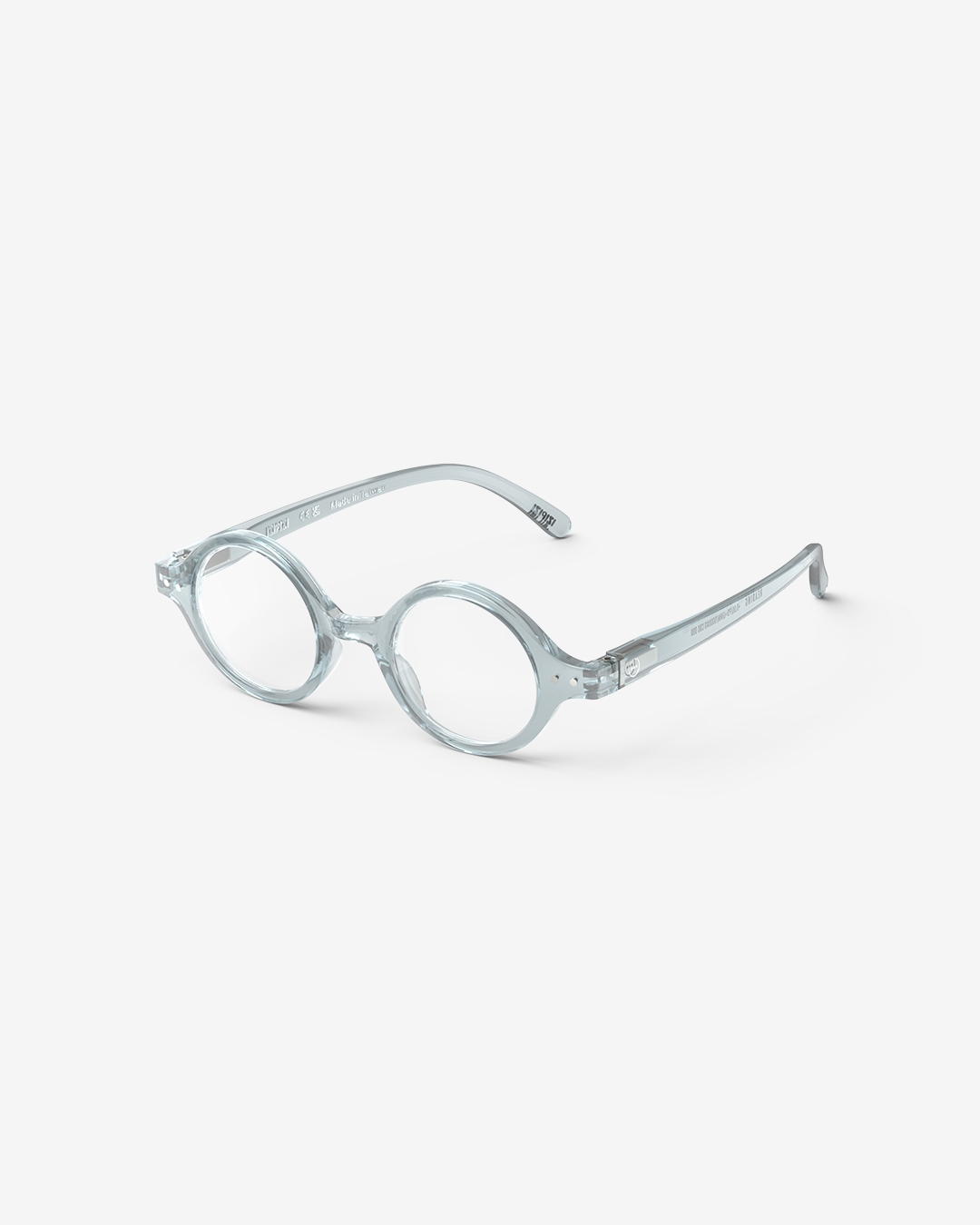 Trendy READING glasses #J Frozen Blue Round - Izipizi