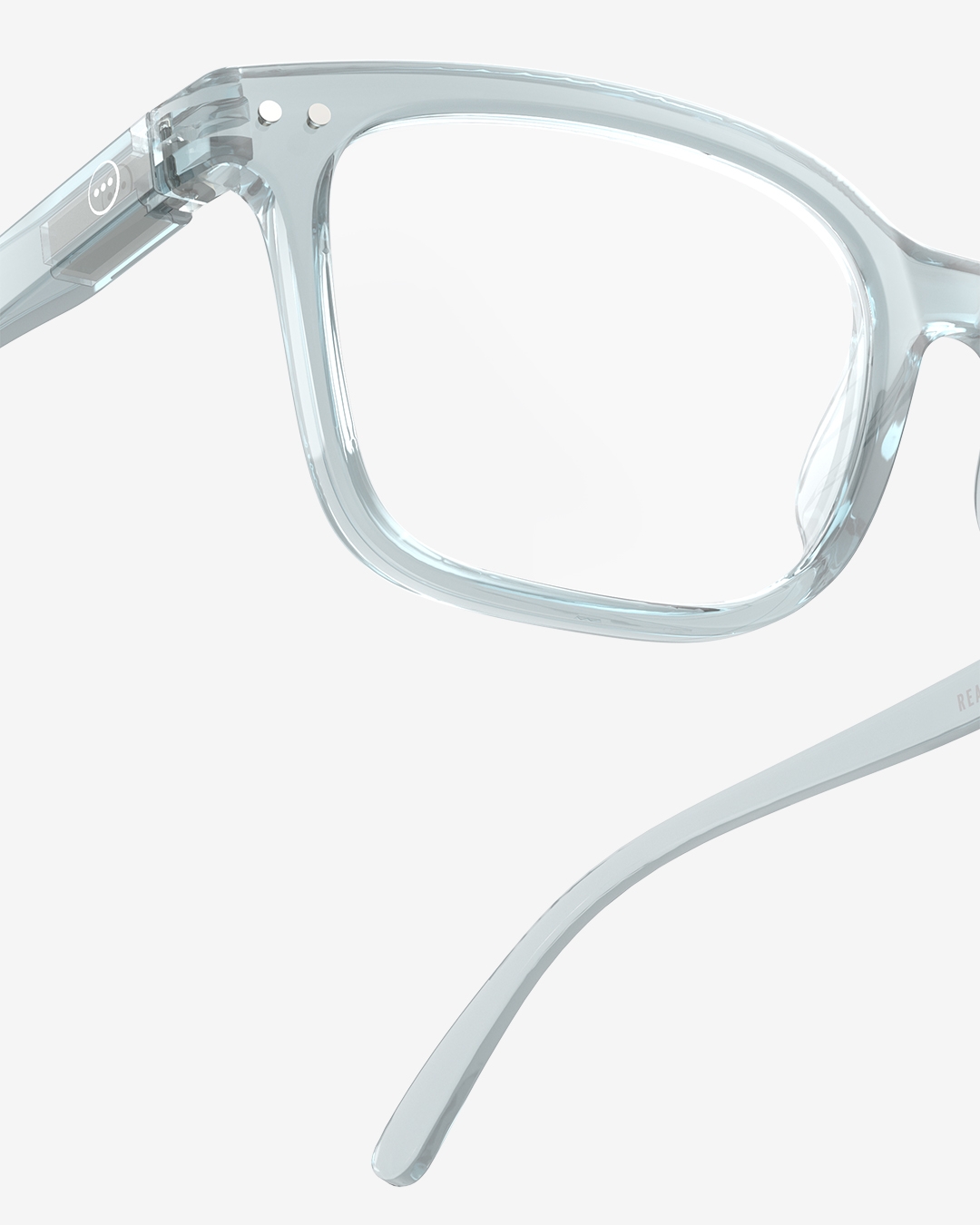 Lunette #L Frozen Blue Rectangulaire Bleu à la mode - Izipizi