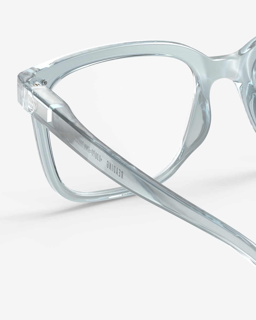 Lunette #L Frozen Blue Rectangulaire Bleu à la mode - Izipizi