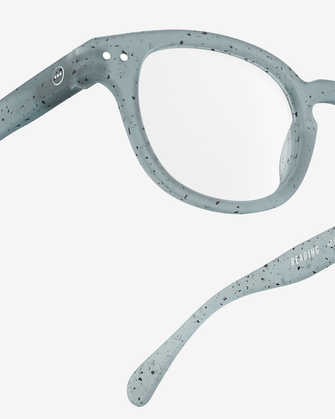 Brille #C Washed Denim Quadrat Blau - Izipizi