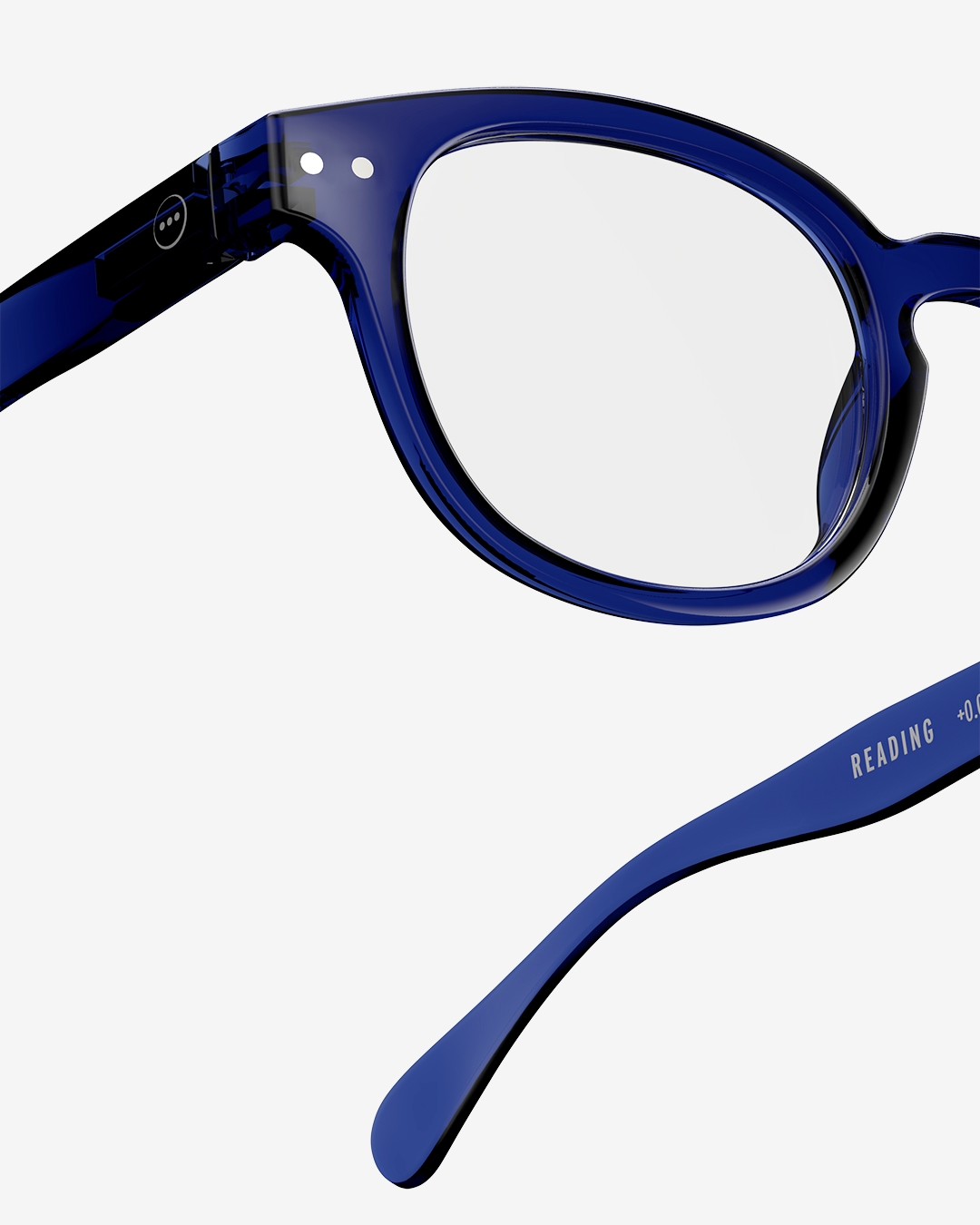 Trendy READING glasses #C Blue Ink Square - Izipizi