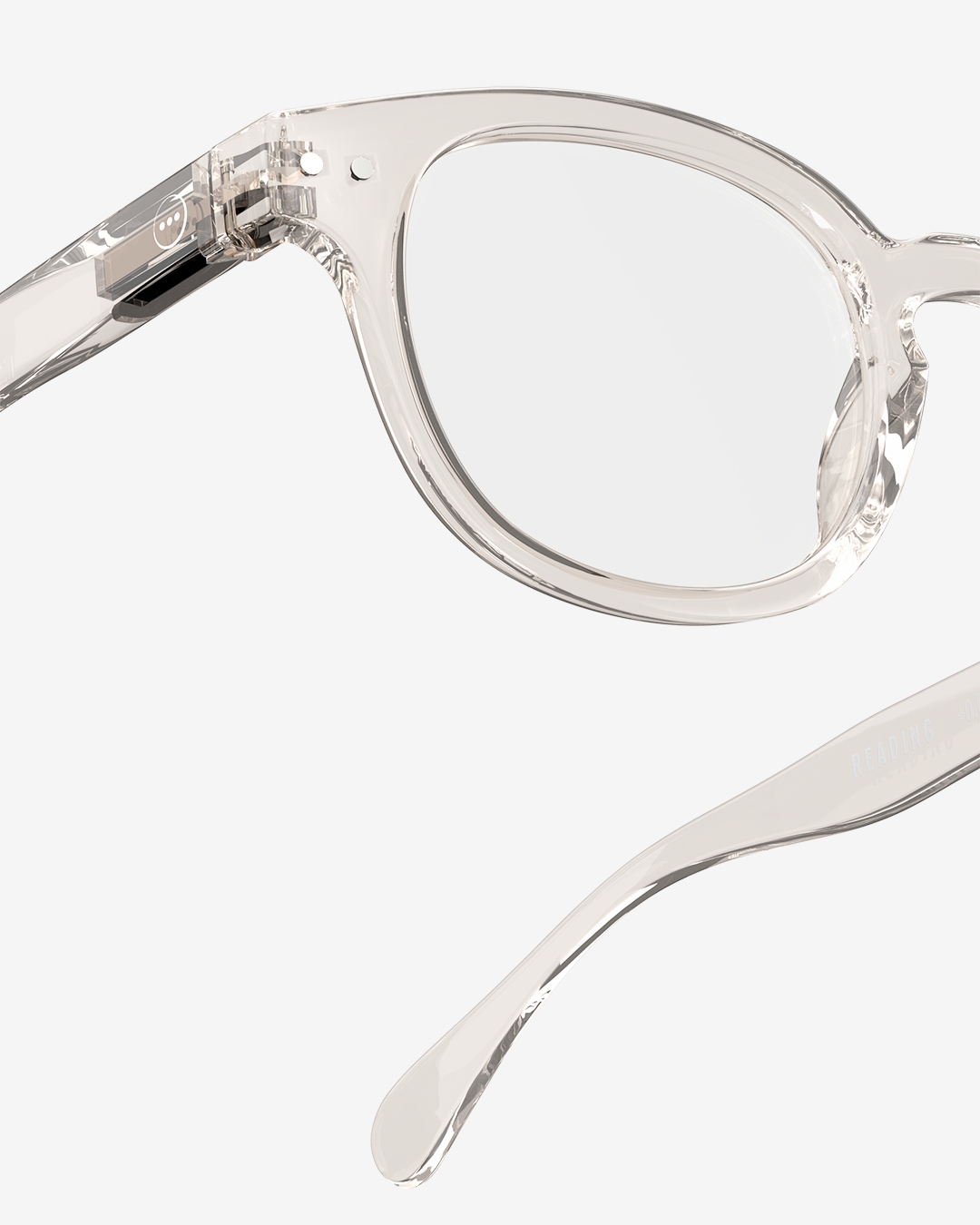 Trendy READING glasses #C Paper Note Beige Square - Izipizi