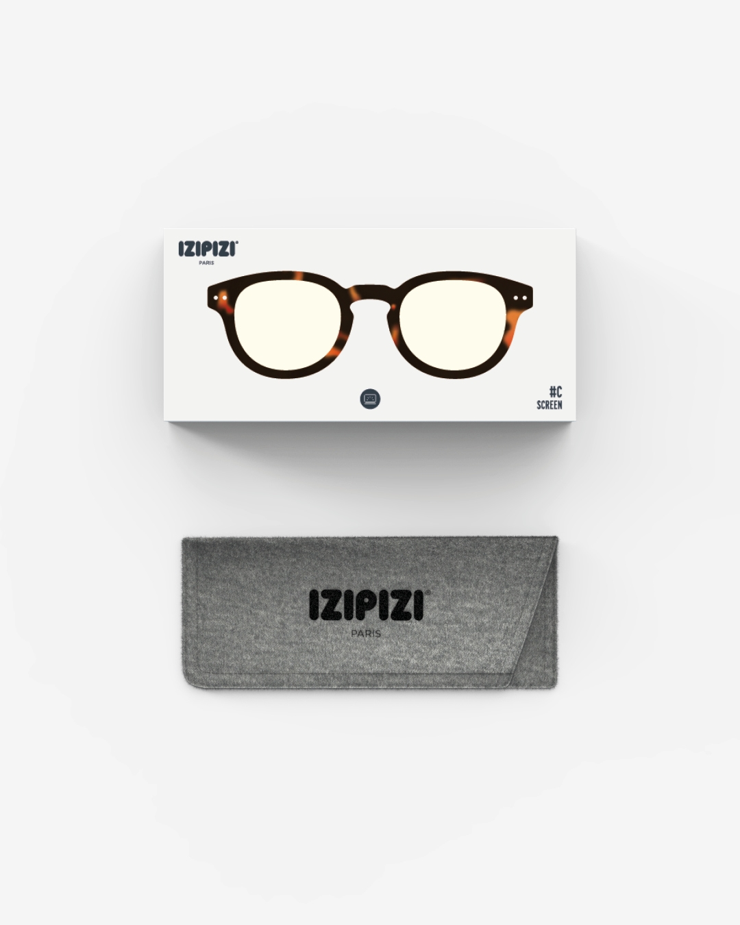 Trendy SCREEN glasses #C Tortoise Square - Izipizi