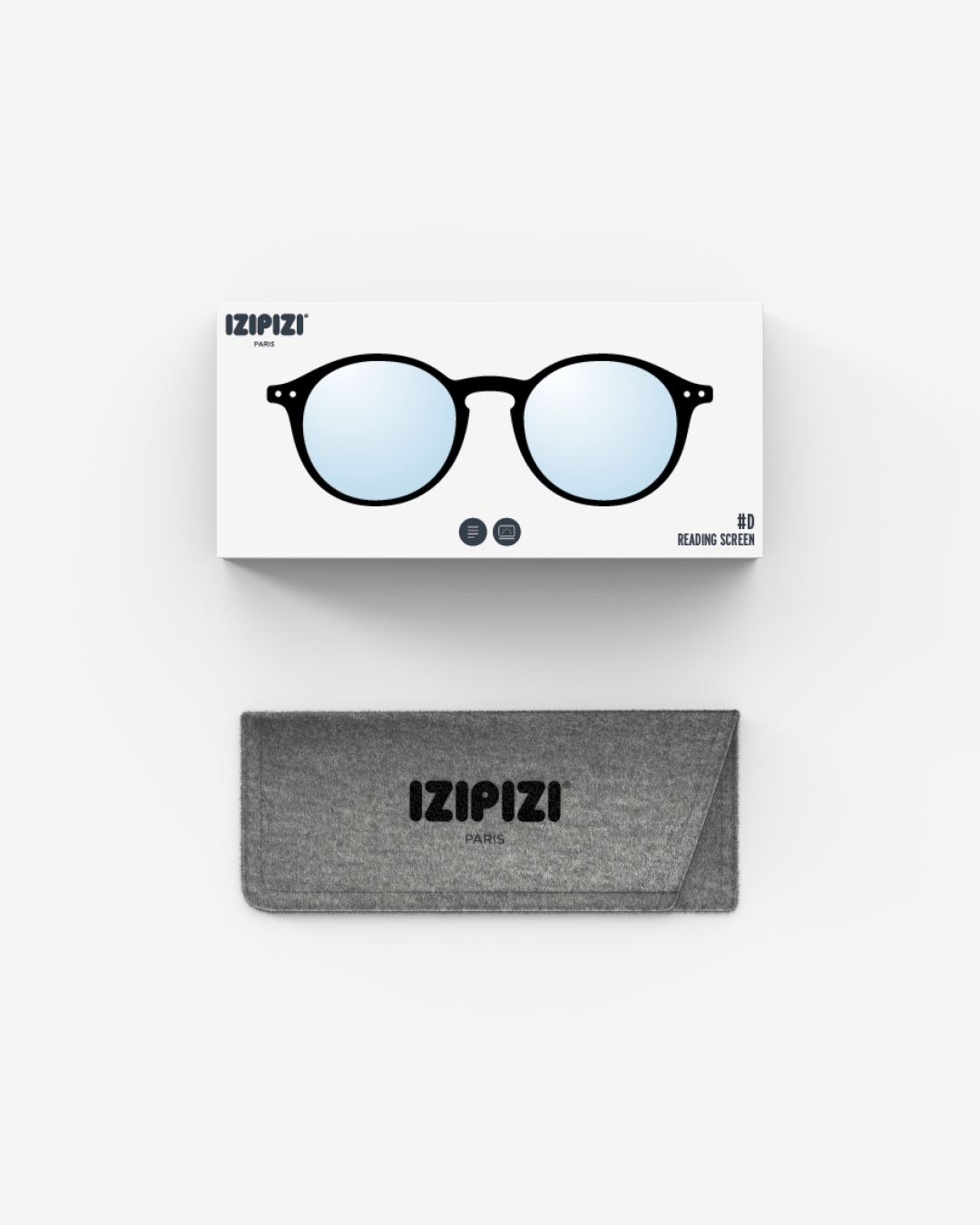 Trendy READING SCREEN glasses #D Black Pantos - Izipizi