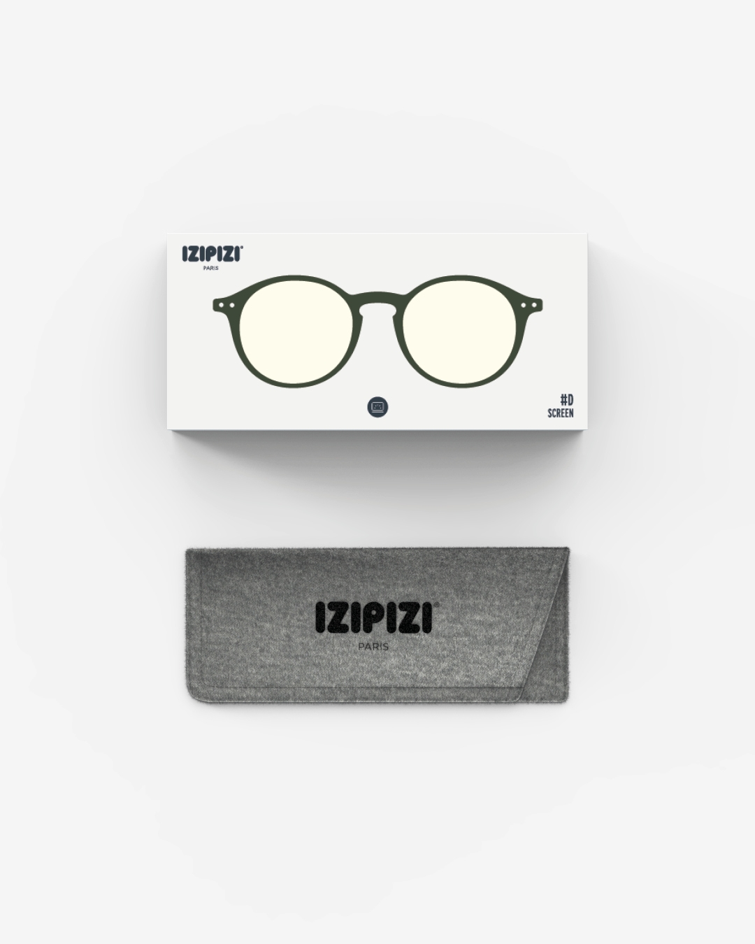 Brille #D Kaki Green Pantos Grün - Izipizi