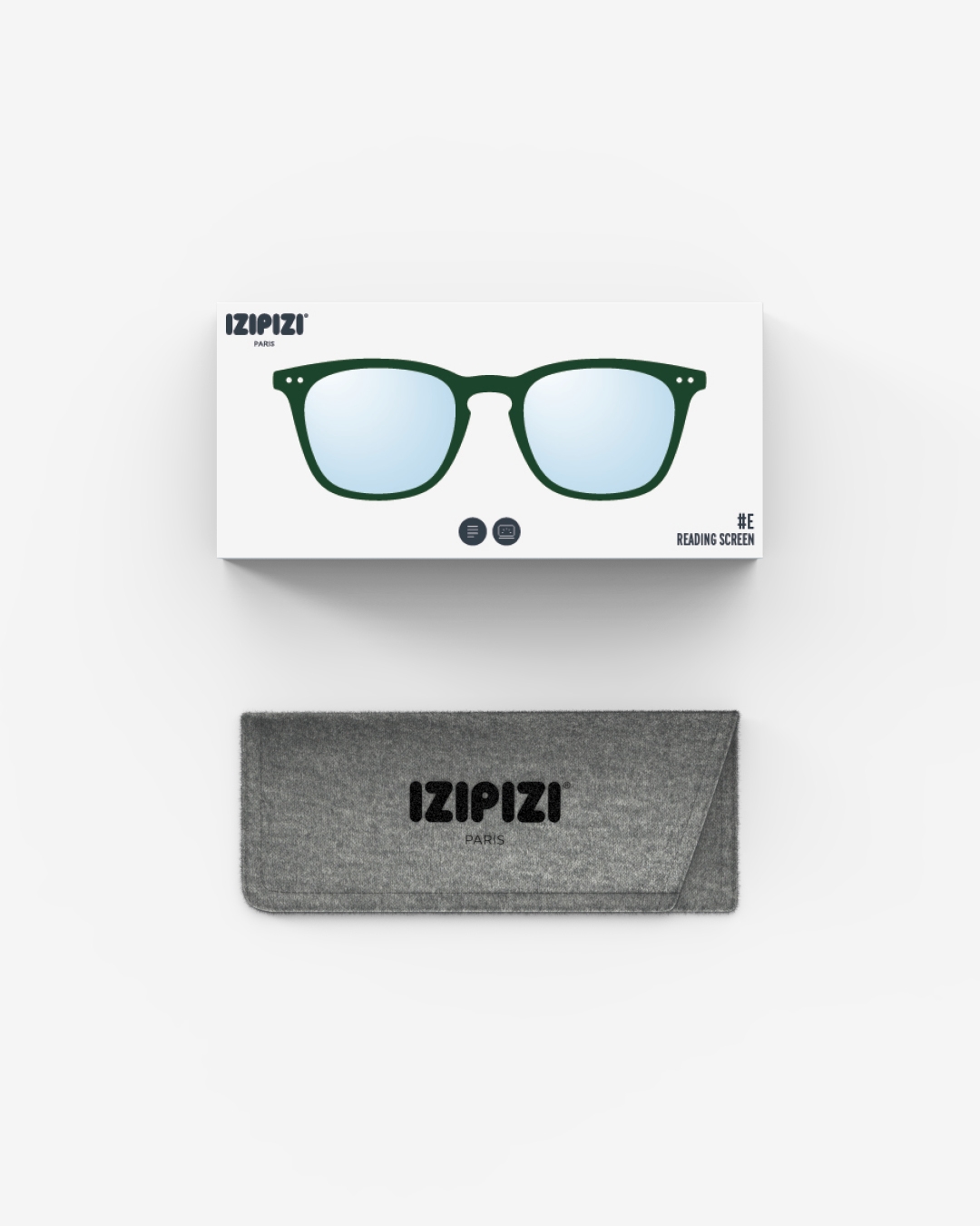 Gafas #E Kaki Green Trapezoidale Verde - Izipizi