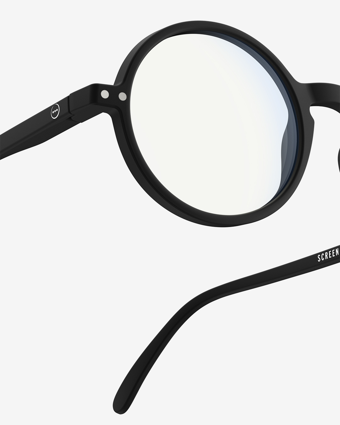 Lunette #G Black Ronde Noir à la mode - Izipizi