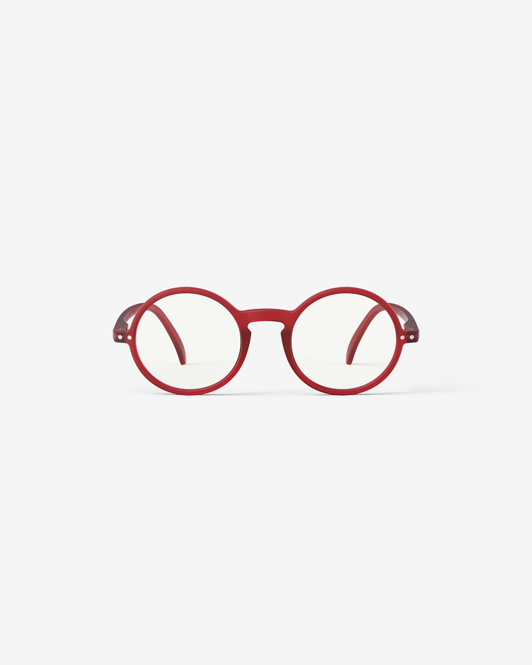 Lunette #G Red Ronde Rouge à la mode - Izipizi