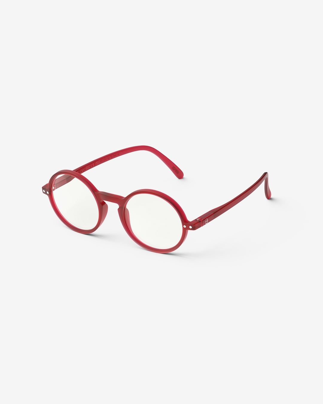 Lunette #G Red Ronde Rouge à la mode - Izipizi