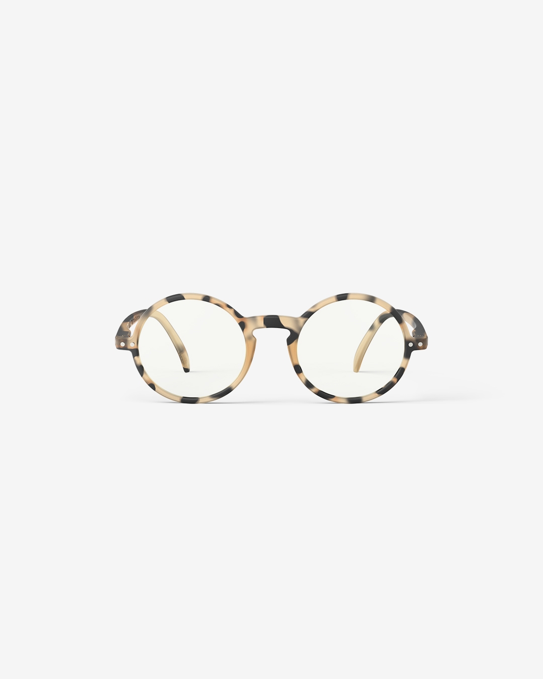 Lunette #G Light Tortoise Ronde Beige à la mode - Izipizi