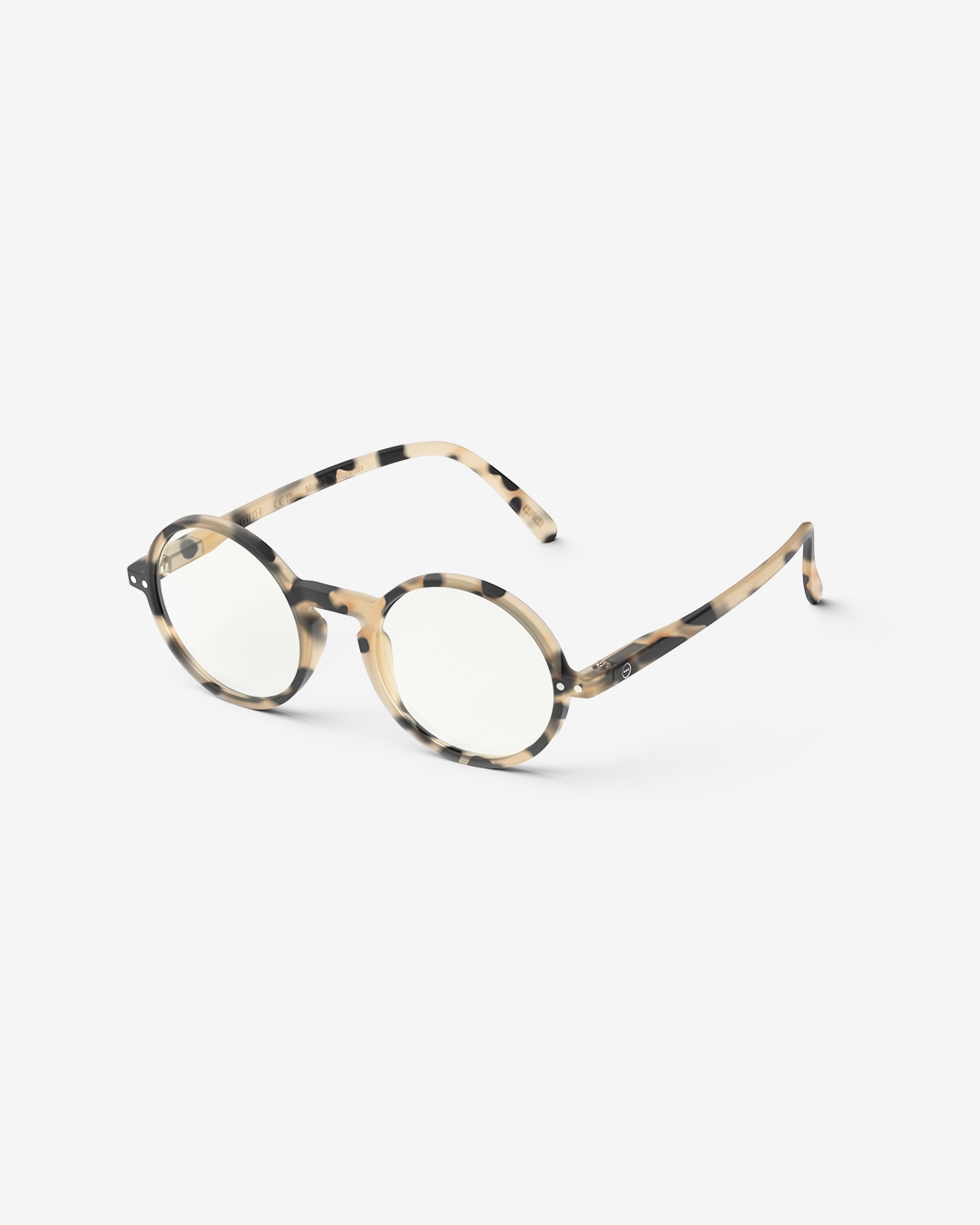 Lunette #G Light Tortoise Ronde Multicolore et motifs à la mode - Izipizi
